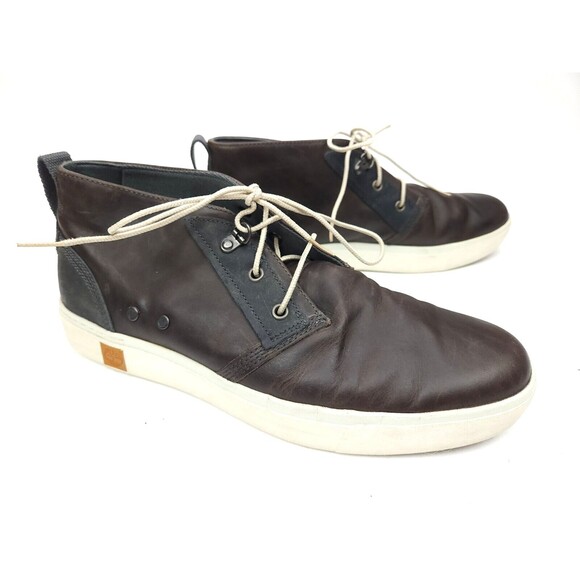 Timberland Shoes Mens 11 Sneakers Lifestyle Leather Amherst Chukka Boot Brown main image 6